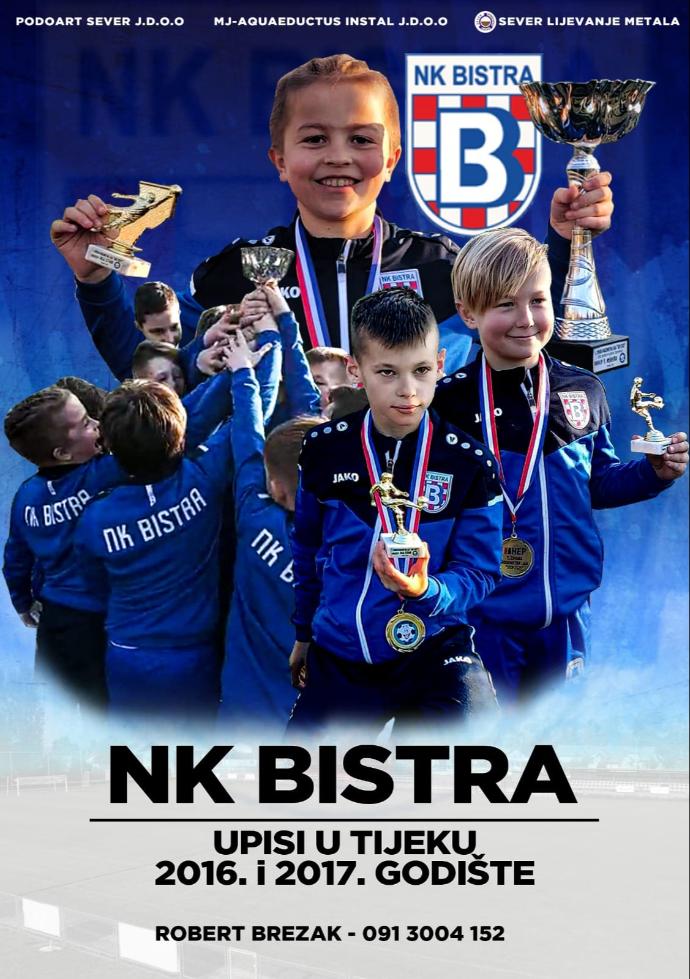Pozivnica za upis u školu nogometa - NK Bistra
